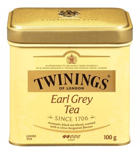 Twinings Earl Grey Tea 200 Gr Metal Kutu - BERGAMOTLU !