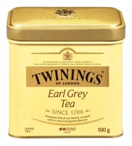 Twinings Earl Grey Tea 200 Gr Metal Kutu - BERGAMOTLU !