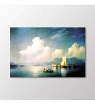 Arty Tablo Akşam Maggiore Gölü, 1858 Tablo (Karışık)