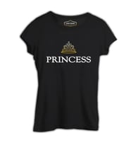 Princess Siyah Kadın Tshirt