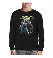 The 100 Siyah Çocuk Sweatshirt