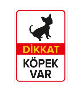 MIGNATIS - Dikkat Köpek Var Basenji Levhası - Sac Malzeme 35x50cm