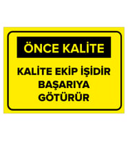 MIGNATIS - Kalite Ekip İşidir Başarıya Götürür - Sac Malzeme 35x50cm