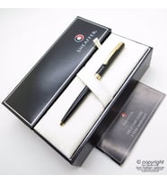 Sheaffer Sagaris Parlak Siyah Altın Tükenmez Kalem  İsme Özel Kalem