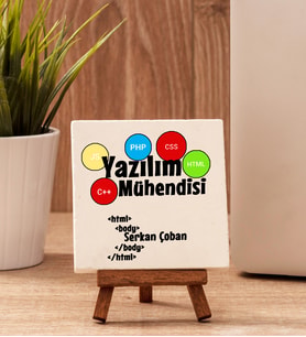 Yazılım Mühendisine Hediye Taş Dekor