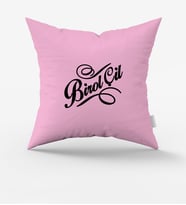 BK Gift Kişiye Özel İsimli Pudra Pembe Yastık  1