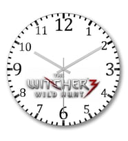 The  Witcher Duvar Saati Bombeli Gercek Cam
