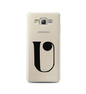 Samsung A7 (2015) Harf Tasarımlı Telefon Kılıfı U-Harfi 