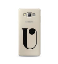 Samsung A7 (2015) Harf Tasarımlı Telefon Kılıfı U-Harfi 