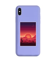 Lila Lansman Telefon Kılıfı Iphone X
