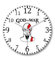 God of War   Duvar Saati Bombeli Gercek Cam