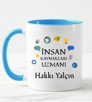 İnsan Kaynakları Uzmanı Kupa Bardağı Mavi