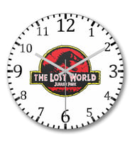 The Lost World Duvar Saati Bombeli Gercek Cam