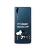 Snoopy Tasarımlı Süper Şeffaf Silikon Telefon Kılıfı Huawei P20 