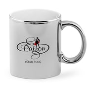 BK Gift Kişiye Özel Mesleki Patron Krom Kupa Bardak  4