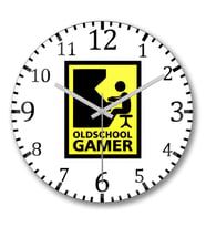 Oldschool Gamer Duvar Saati Bombeli Gercek Cam