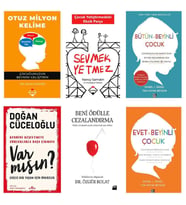 Otuz Milyon Kelime + Beyinli Çocuk + Var Mısın + Sevmek Yetmez + Beni Ödülle Cezalandırma Seti 6 Kitap