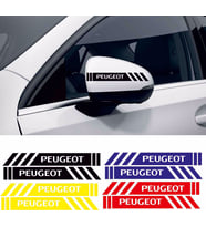 Peugeot 605 ayna sticker etiket şerit - spor tuning görünüm 1pakette 4 renk