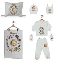 Pia Baby Gl 1909-06 İsme Özel Yastık Battaniye Zıbın Set