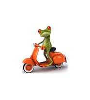 Motorcu Kurbağa Araba Oto Sticker Yapıştırma