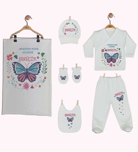 Pia Baby Gl 1910-07 İsme Özel Battaniye Zıbın Set