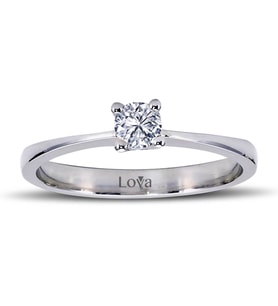 Lova E-VS 0,18 Karat Pırlanta Tektaş Yüzük - 1040040