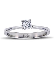 Lova E-VS 0,18 Karat Pırlanta Tektaş Yüzük - 1040040