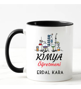 Kimya Öğretmeni Kupa Bardağı Siyah