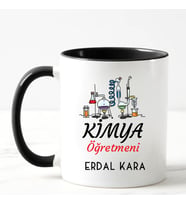 Kimya Öğretmeni Kupa Bardağı Siyah