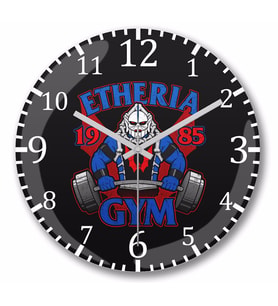 Hordak Etheria Duvar Saati Bombeli Gercek Cam