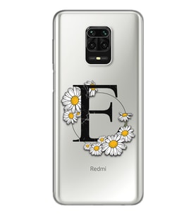 Papatya Harf Tasarım Süper Şeffaf Silikon Telefon Kılıfı Xiomai Redmi Note 9 Pro