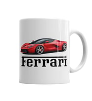 Ferrari Araba Kupa Bardak Porselen