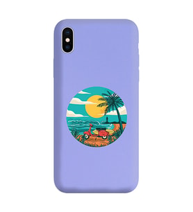 Lila Lansman Telefon Kılıfı Iphone Xs Max