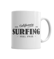 California Surfing Feel Free Kupa Bardak Porselen