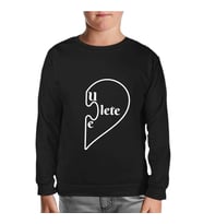 You Complete - Lete Siyah Çocuk Sweatshirt