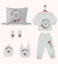 Pia Baby Gl 1912-08 İsme Özel Yastık Zıbın Set