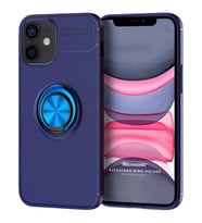 Microsonic Apple iPhone 11 Kılıf Kickstand Ring Holder Lacivert