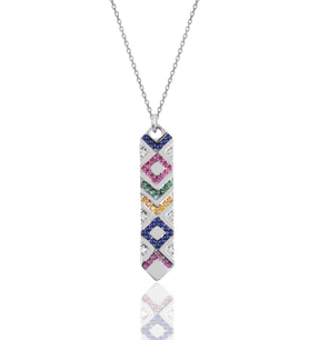 Söğütlü Silver Gümüş rodaj kilim kolye