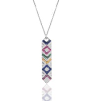 Söğütlü Silver Gümüş rodaj kilim kolye