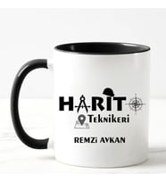 Harita Teknikeri Kupa Bardağı Siyah