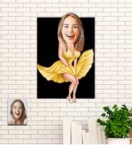 Kişiye Özel 8 Mart Dünya Kadınlar Günü Hediyesi Karikatür Ahşap Tablo