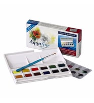 Daler Rowney Aquafine Tablet Sulu Boya Seti 12li 1/2 Tablet