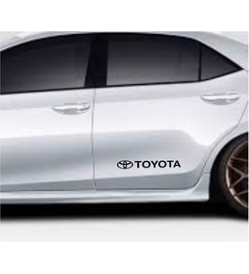 Toyota Yan Kapı Alt Yazısı Sticker Oto Etiket 3 adet