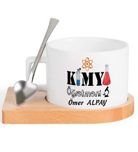 Kimya Öğretmeni  FİNCAN Seti (Beyaz)