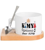 Kimya Öğretmeni  FİNCAN Seti (Beyaz)