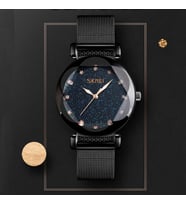 Skmei Bayan Kol Saati Kadın Kol Saati Rose Gold Trend Bayan Takı Saat Siyah