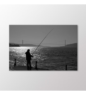Arty Tablo Boğazda Balıkçı Tablo (Karışık)