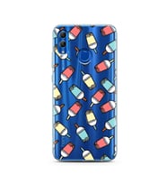 Smoty Tasarımlı Süper Şeffaf Silikon Telefon Kılıfı Huawei Honor 10 Lite