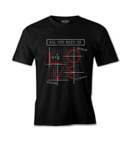 Love Math Siyah Erkek Tshirt