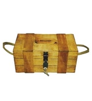 İsme Özel Ahşap Kilitlenebilir Tipbox Kumbara 27cm x 14cm genişlik 12cm Yükseklik